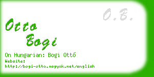 otto bogi business card